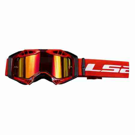 фото 1 Кросові маски і окуляри Мотоокуляри LS2 Aura Pro Black Red with Iridium Visor