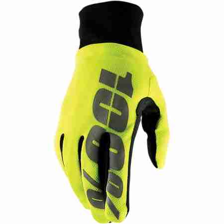 фото 1 Мотоперчатки Мотоперчатки Ride 100% Hydromatic Waterproof Fluo Yellow M (9)