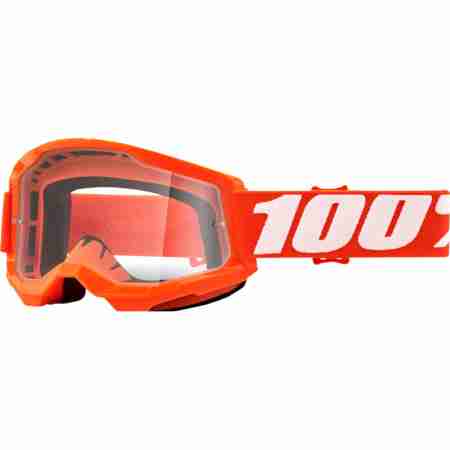 фото 1 Кросові маски і окуляри Мотоокуляри Ride 100% Strata 2 Orange - Clear Lens, Clear Lens