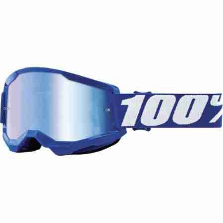 фото 1 Кросові маски і окуляри Мотоокуляри Ride 100% Strata 2 Blue - Mirror Blue Lens, Mirror Lens
