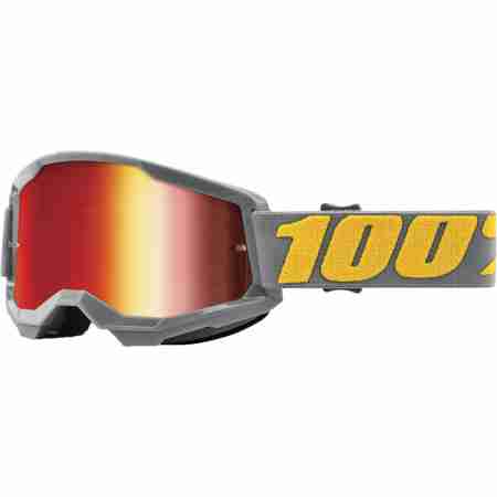 фото 1 Кросові маски і окуляри Мотоокуляри Ride 100% Strata 2 Kombat - True Gold Lens, Mirror Lens