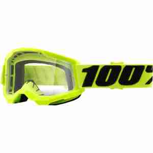 Мотоокуляри Ride 100% Strata 2 Youth Fluo Yellow - Clear Lens, Clear Lens