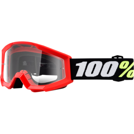 фото 1 Кроссовые маски и очки Мотоочки детские Ride 100% Strata Mini Red - Clear Lens, Clear Lens