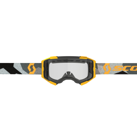 фото 2 Кросові маски і окуляри Мотоокуляри Scott Fury Enduro Camo Grey-Yellow Clear
