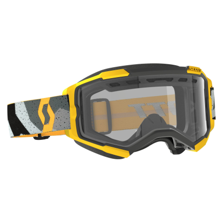 фото 1 Кросові маски і окуляри Мотоокуляри Scott Fury Enduro Camo Grey-Yellow Clear