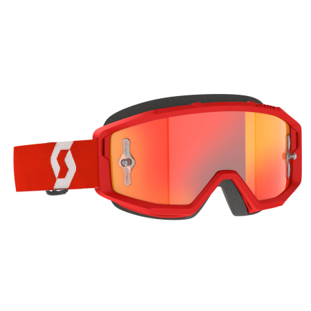 фото 1 Кроссовые маски и очки Мотоочки Scott Primal Red-White-Orange Chrome Works