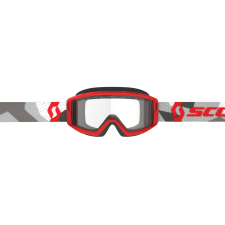 фото 2 Кросові маски і окуляри Мотоокуляри Scott Primal Enduro Camo White-Red Clear
