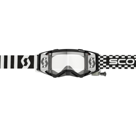 фото 2 Кросові маски і окуляри Мотоокуляри Scott Prospect WFS Racing Black-White Clear Works