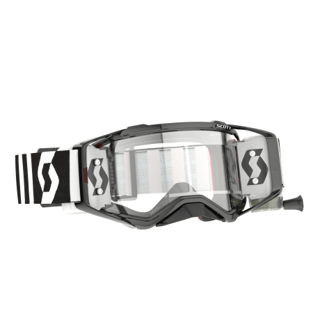 фото 1 Кросові маски і окуляри Мотоокуляри Scott Prospect WFS Racing Black-White Clear Works