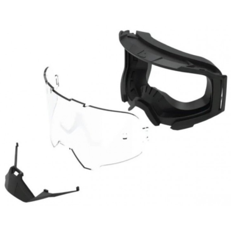 фото 3 Кроссовые маски и очки Мотоочки LEATT Velocity 4.5 - Black-Grey Colored Lens
