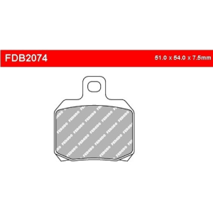 Колодки тормозные FERODO FDB2074EF