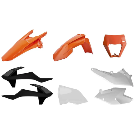 фото 1 Пластик на скутер-мотоцикл Комплект пластику Polisport ENDURO kit - KTM (17-) Orange/White KTM