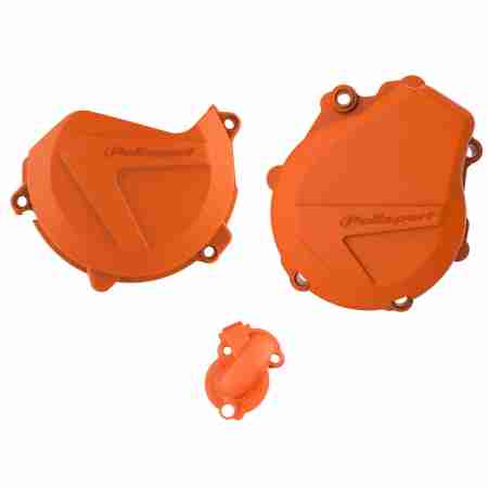 фото 1 Пластик на скутер-мотоцикл Защита сцепления Polisport Clutch & Ignition Cover - KTM Orange