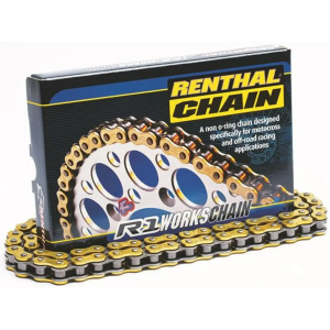 Мотоланцюг Renthal R1 Works Chain 428 Gold 428-122L / No Seal