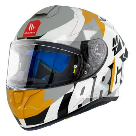 фото 1 Мотошлемы Мотошлем MT Targo Pro Biger A3 Gloss Pearl Yellow XL