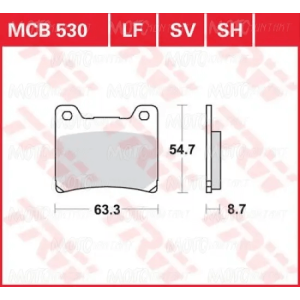 Колодки тормозные TRW Lucas Moto MCB530
