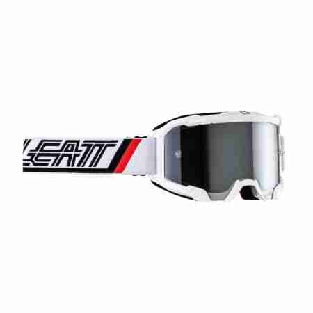 фото 1 Кросові маски і окуляри Мотоокуляри Leatt Velocity 4.5 Iriz Silver Mirror Lens White