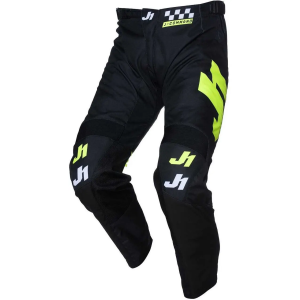 Мотоштаны Just1 J-command Competition Black-Yellow Fluo