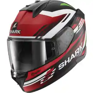 Мотошлем Shark D-Skwal 3 Firstlap Matt Black-Red-Green