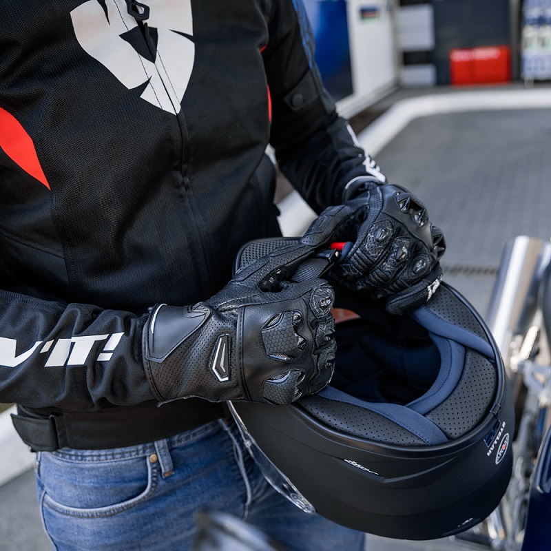 Мотоперчатки кожаные Spyke Tech Sport Vented 2.0 Black S